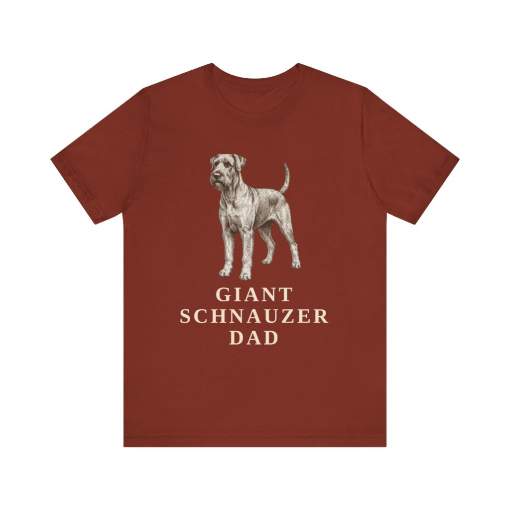 Giant Schnauzer Dad Shirt, Vintage Dog Sketch Tee, Dog Dad Gift Giant Schnauzer Dad Shirt, Vintage Dog Sketch Tee, Dog Dad Gift