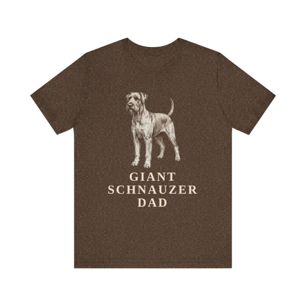 Giant Schnauzer Dad Shirt, Vintage Dog Sketch Tee, Dog Dad Gift Giant Schnauzer Dad Shirt, Vintage Dog Sketch Tee, Dog Dad Gift
