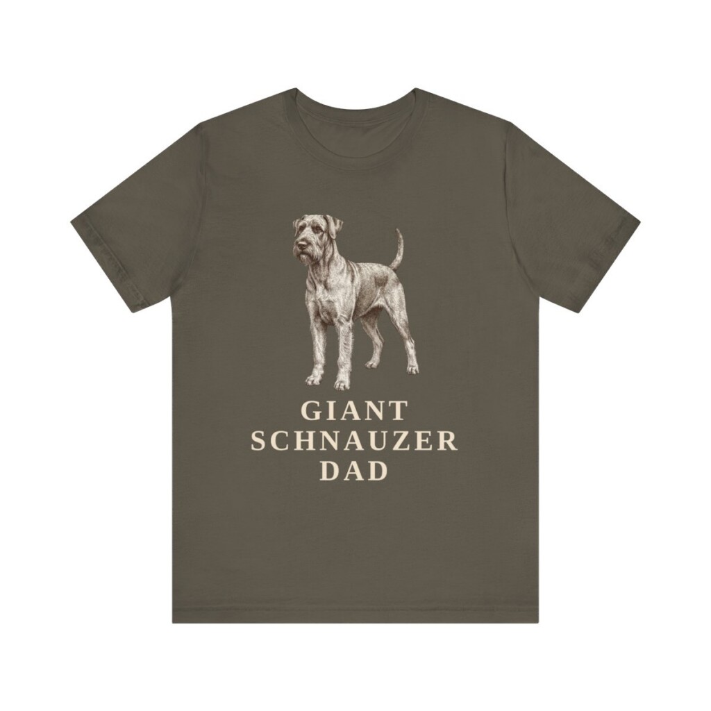 Giant Schnauzer Dad Shirt, Vintage Dog Sketch Tee, Dog Dad Gift Giant Schnauzer Dad Shirt, Vintage Dog Sketch Tee, Dog Dad Gift