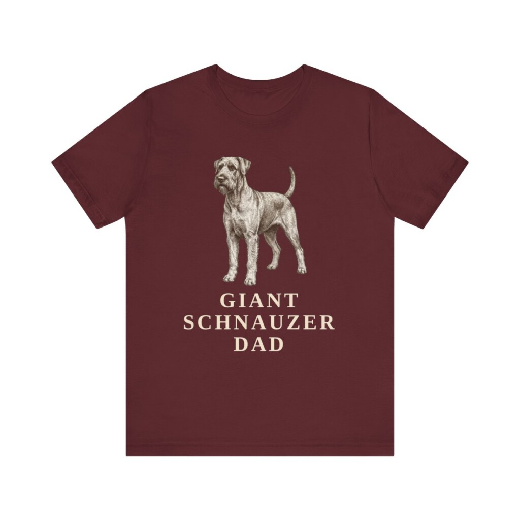 Giant Schnauzer Dad Shirt, Vintage Dog Sketch Tee, Dog Dad Gift Giant Schnauzer Dad Shirt, Vintage Dog Sketch Tee, Dog Dad Gift