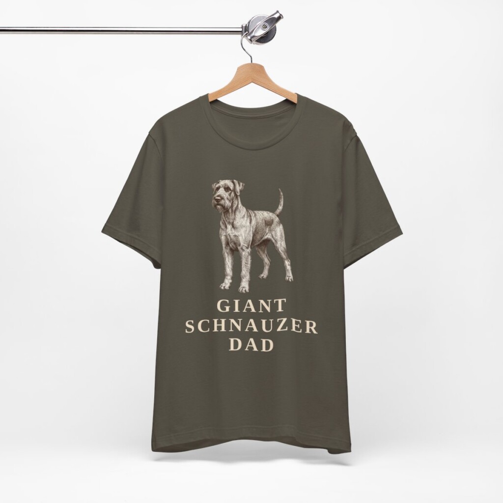 Giant Schnauzer Dad Shirt, Vintage Dog Sketch Tee, Dog Dad Gift Giant Schnauzer Dad Shirt, Vintage Dog Sketch Tee, Dog Dad Gift
