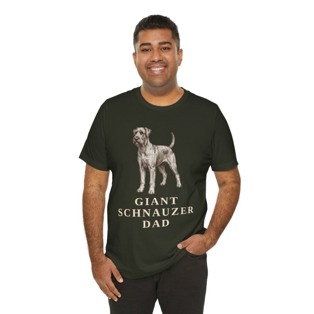 Giant Schnauzer Dad Shirt, Vintage Dog Sketch Tee, Dog Dad Gift Giant Schnauzer Dad Shirt, Vintage Dog Sketch Tee, Dog Dad Gift