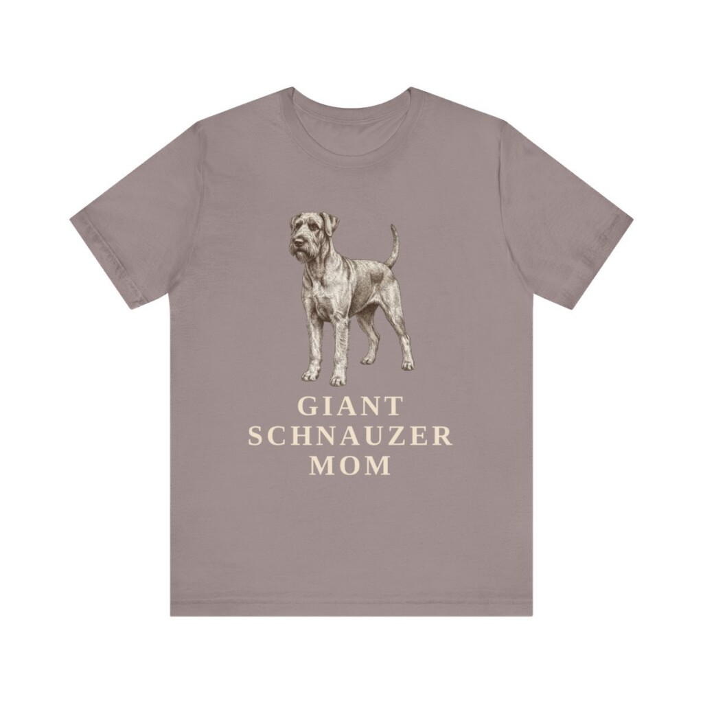 Giant Schnauzer Mom Shirt, Vintage Dog Sketch Tee, Dog Mom Gift
