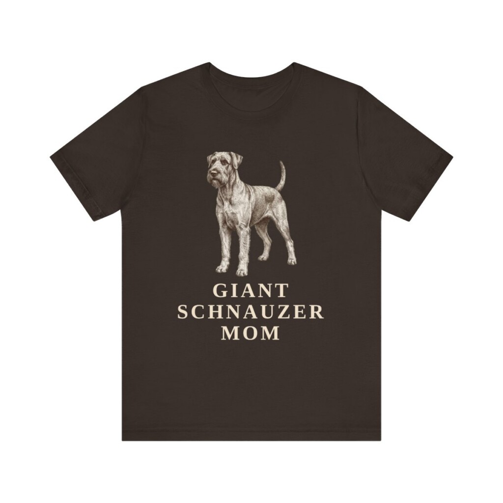 Giant Schnauzer Mom Shirt, Vintage Dog Sketch Tee, Dog Mom Gift