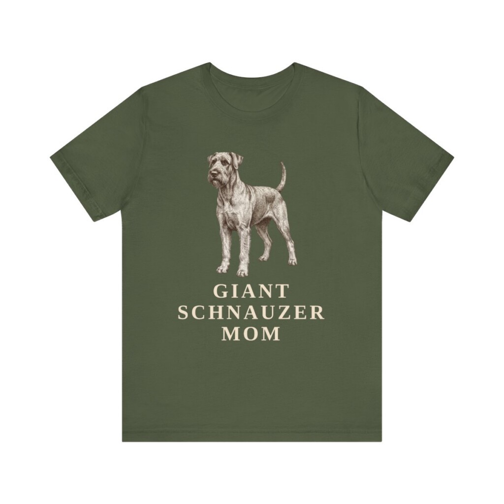 Giant Schnauzer Mom Shirt, Vintage Dog Sketch Tee, Dog Mom Gift