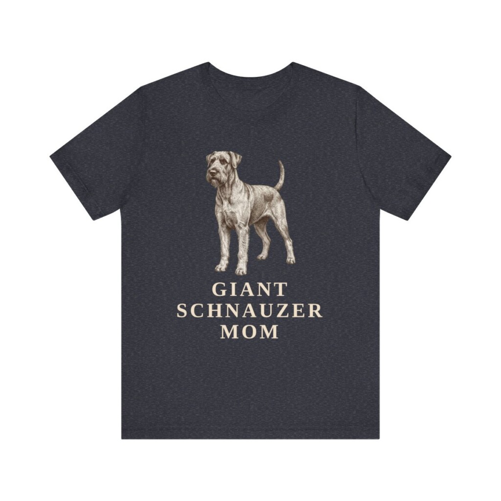 Giant Schnauzer Mom Shirt, Vintage Dog Sketch Tee, Dog Mom Gift