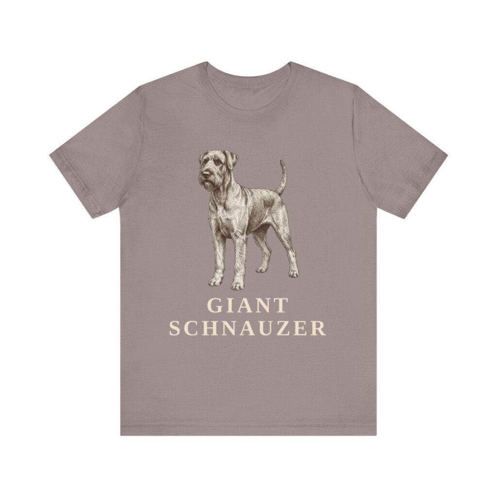 Giant Schnauzer Lover Shirt, Vintage Dog Sketch Tee, Dog Lover Gift