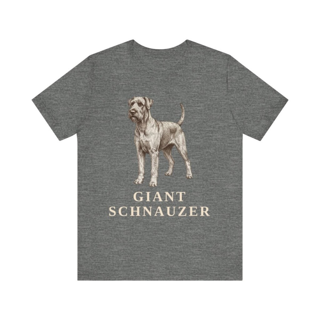 Giant Schnauzer Lover Shirt, Vintage Dog Sketch Tee, Dog Lover Gift