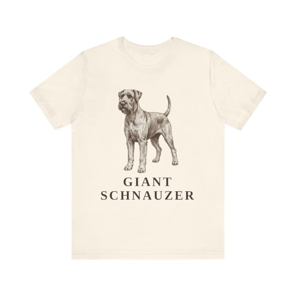 Giant Schnauzer Lover Shirt, Vintage Dog Sketch Tee, Dog Lover Gift