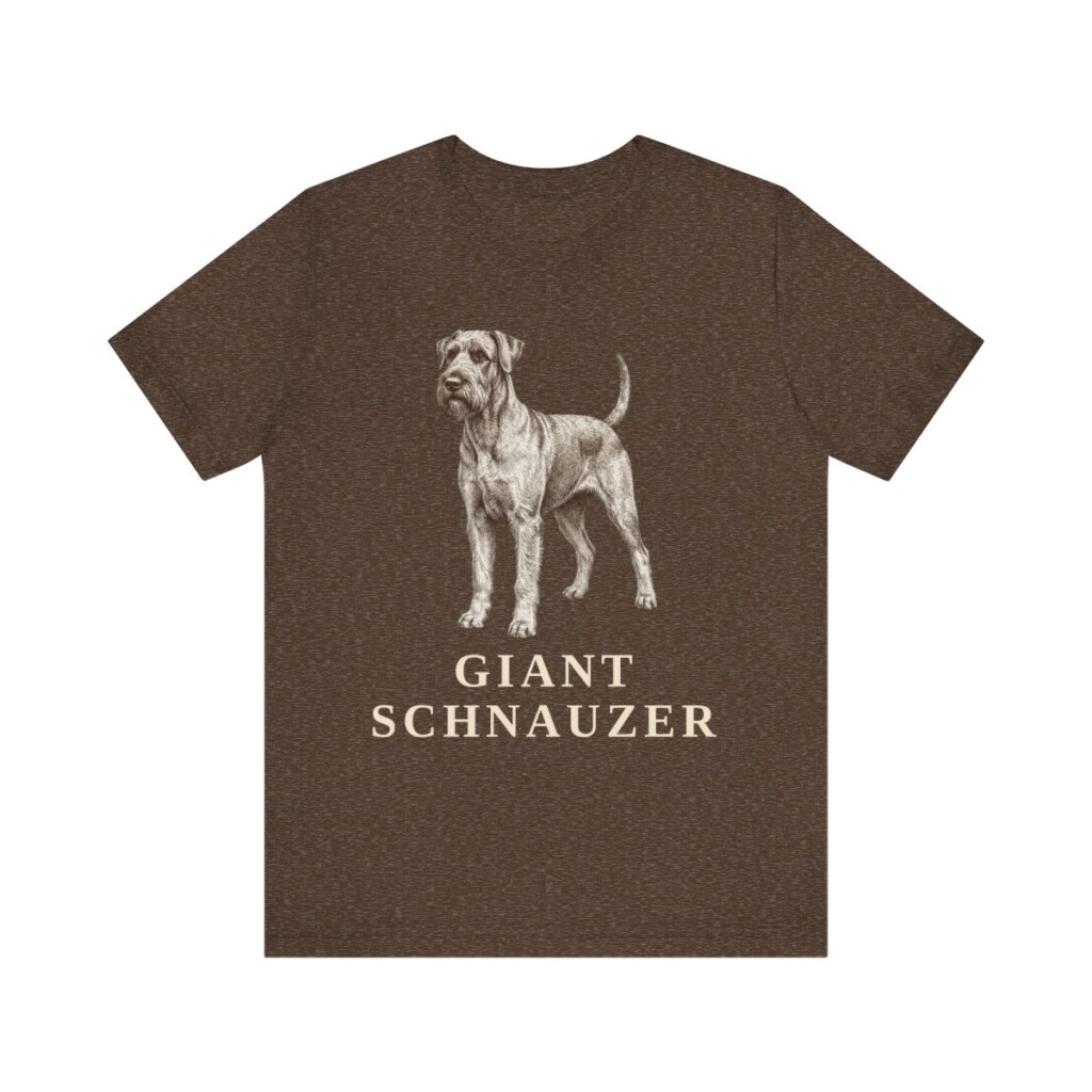 Giant Schnauzer Lover Shirt, Vintage Dog Sketch Tee, Dog Lover Gift