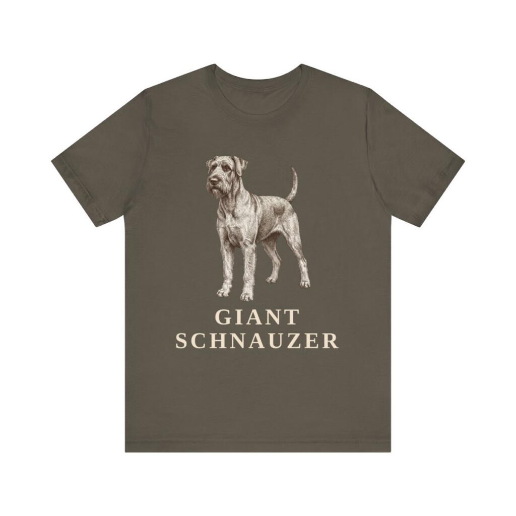 Giant Schnauzer Lover Shirt, Vintage Dog Sketch Tee, Dog Lover Gift
