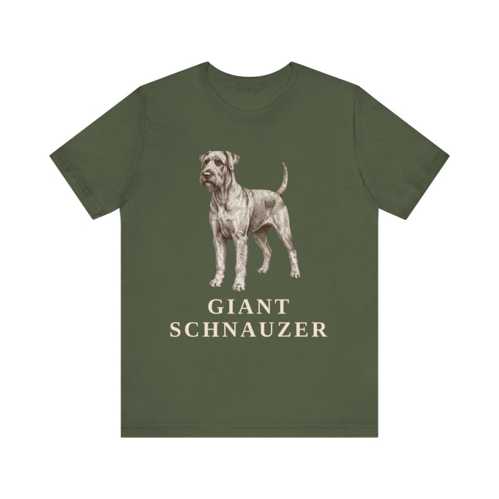 Giant Schnauzer Lover Shirt, Vintage Dog Sketch Tee, Dog Lover Gift