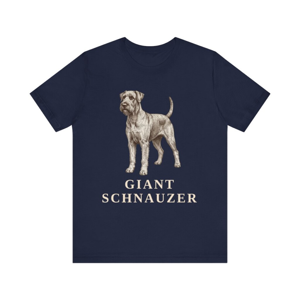 Giant Schnauzer Lover Shirt, Vintage Dog Sketch Tee, Dog Lover Gift