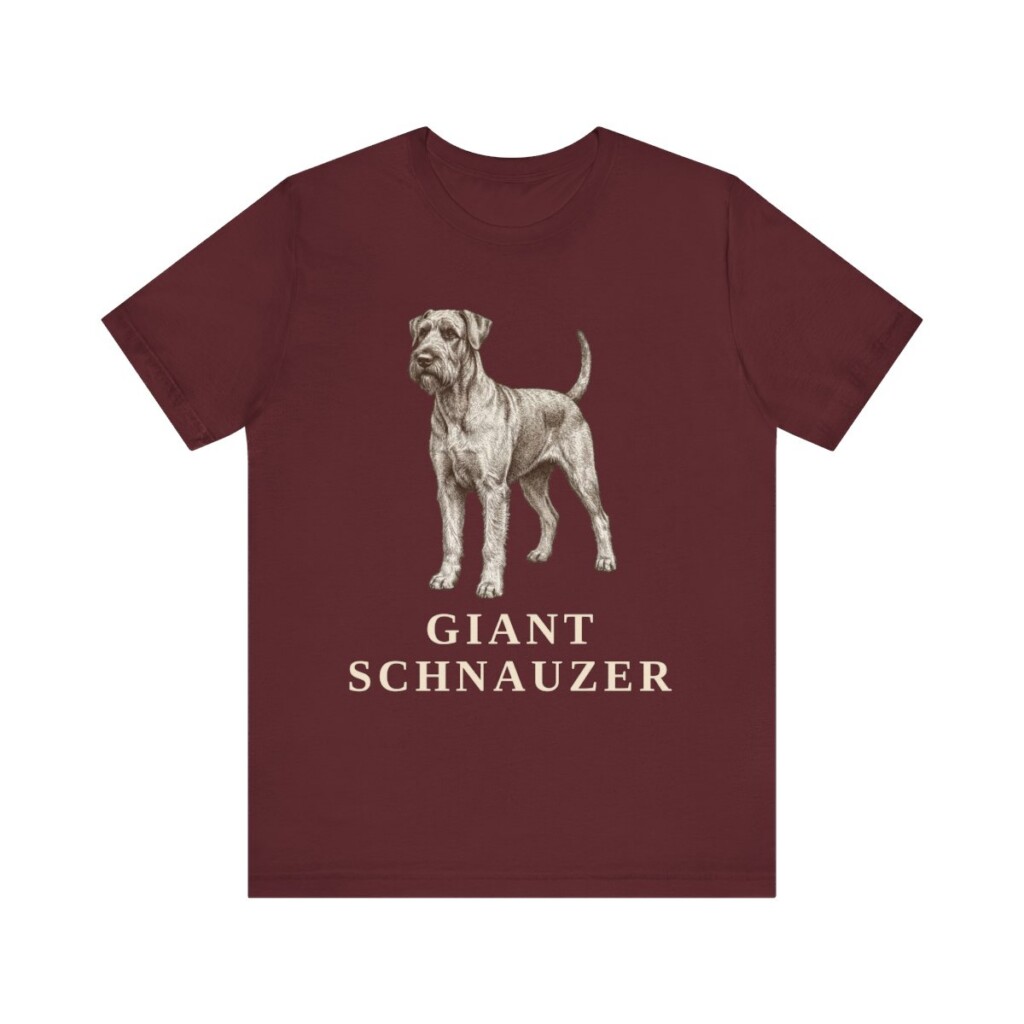 Giant Schnauzer Lover Shirt, Vintage Dog Sketch Tee, Dog Lover Gift