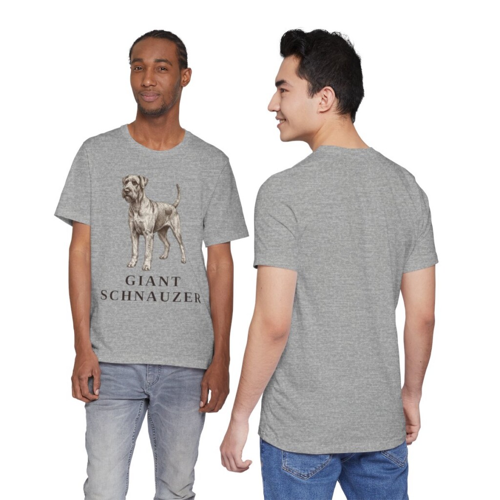 Giant Schnauzer Lover Shirt, Vintage Dog Sketch Tee, Dog Lover Gift