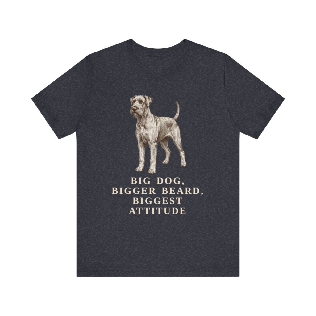 Giant Schnauzer Humor Shirt, Vintage Dog Sketch Tee, Dog Humor Gift