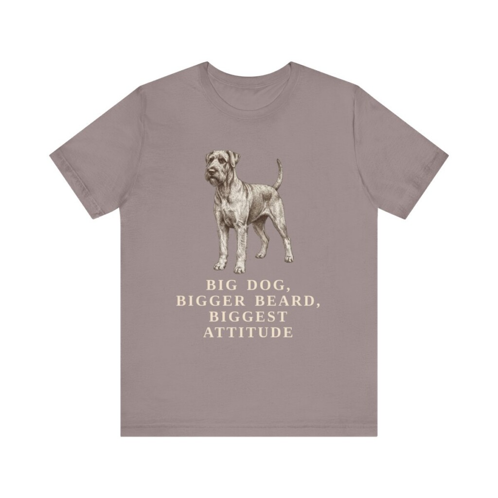 Giant Schnauzer Humor Shirt, Vintage Dog Sketch Tee, Dog Humor Gift