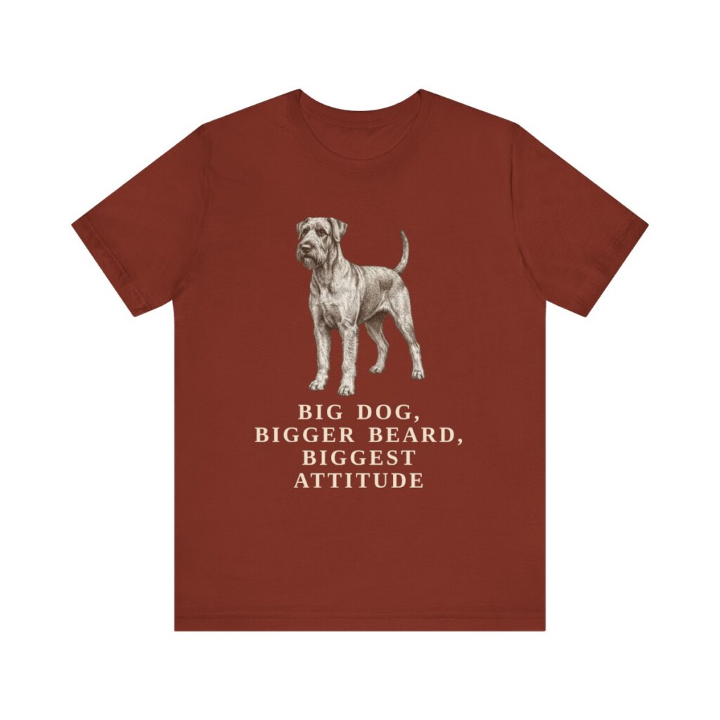 Giant Schnauzer Humor Shirt, Vintage Dog Sketch Tee, Dog Humor Gift