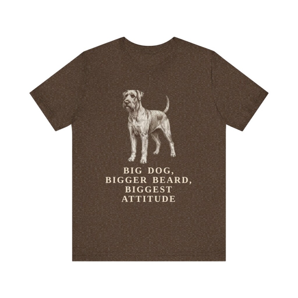 Giant Schnauzer Humor Shirt, Vintage Dog Sketch Tee, Dog Humor Gift