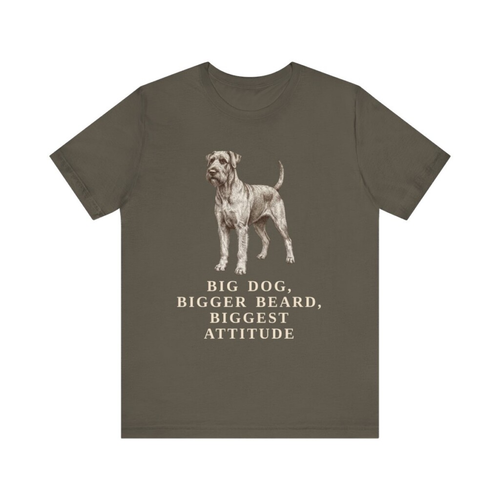 Giant Schnauzer Humor Shirt, Vintage Dog Sketch Tee, Dog Humor Gift