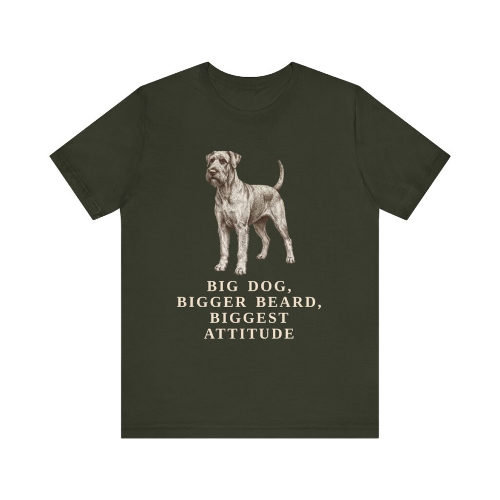 Giant Schnauzer Humor Shirt, Vintage Dog Sketch Tee, Dog Humor Gift