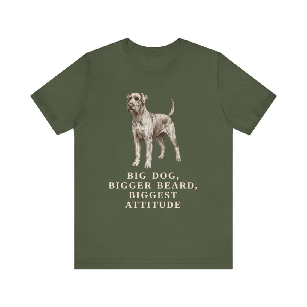 Giant Schnauzer Humor Shirt, Vintage Dog Sketch Tee, Dog Humor Gift