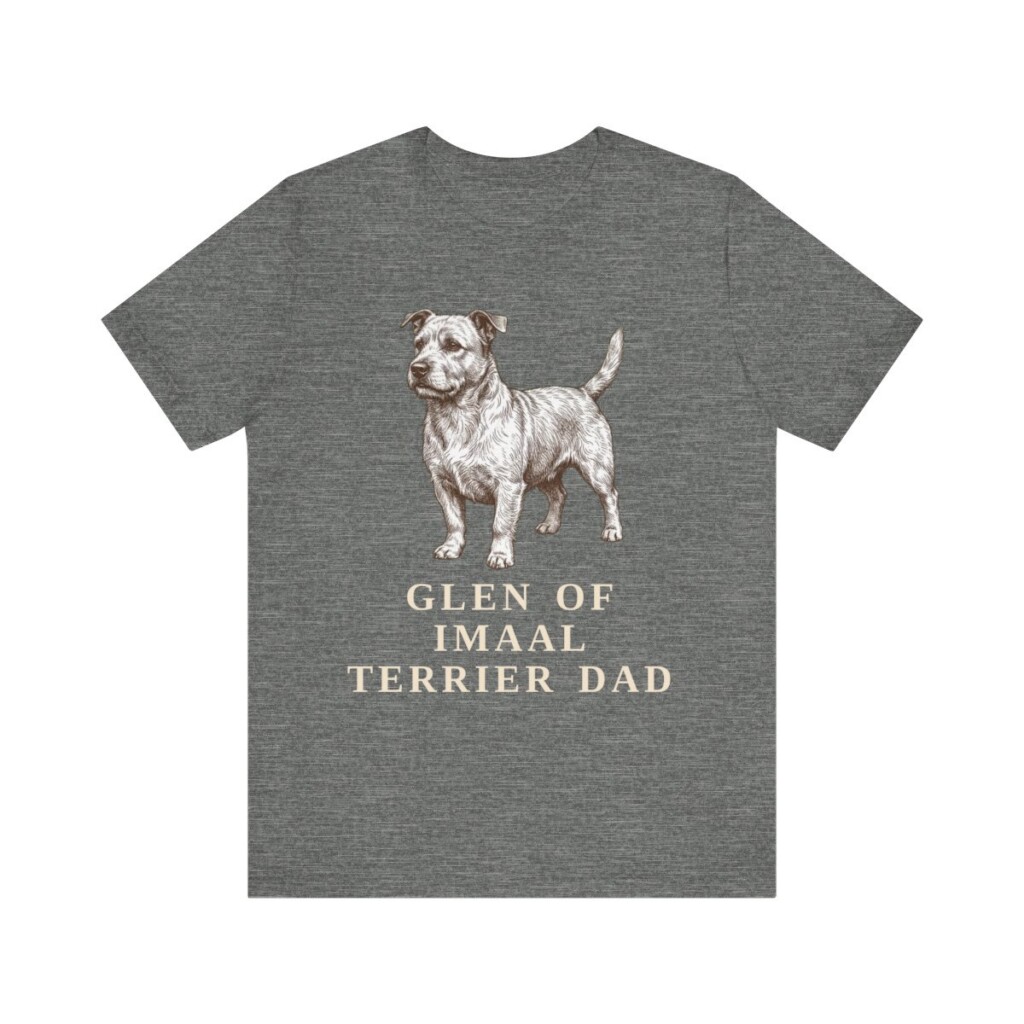 Glen of Imaal Terrier Dad Shirt, Vintage Dog Sketch Tee, Dog Dad Gift