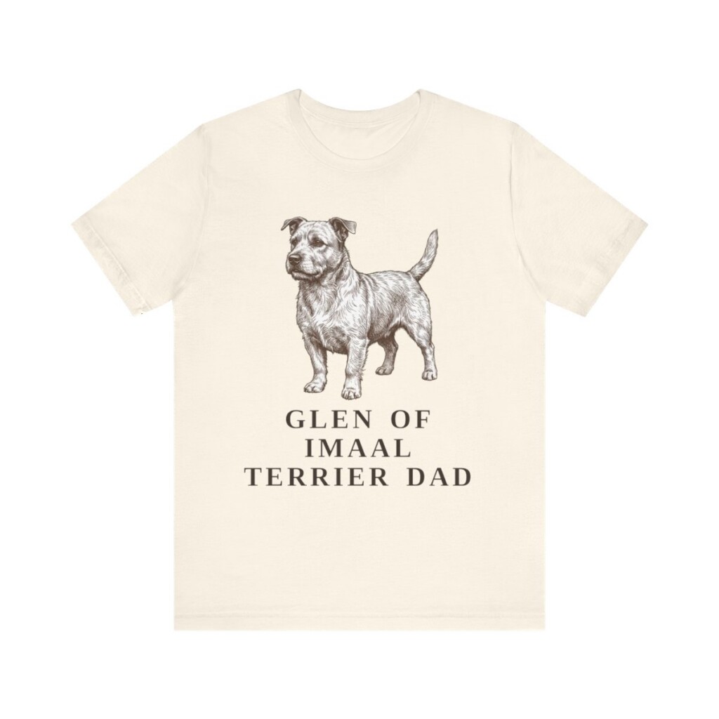 Glen of Imaal Terrier Dad Shirt, Vintage Dog Sketch Tee, Dog Dad Gift