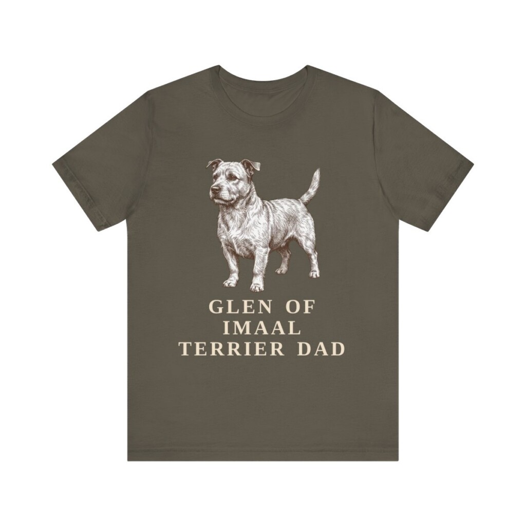 Glen of Imaal Terrier Dad Shirt, Vintage Dog Sketch Tee, Dog Dad Gift