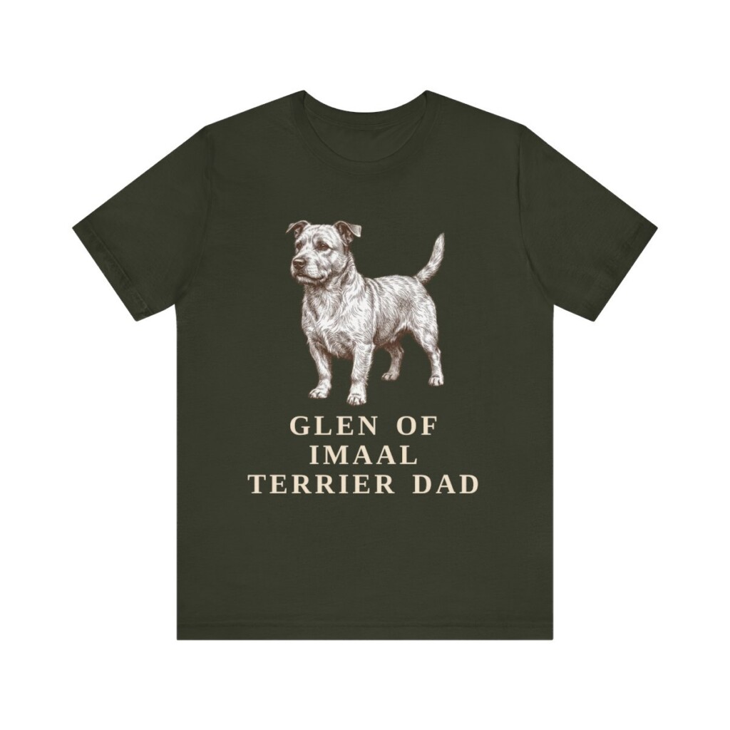 Glen of Imaal Terrier Dad Shirt, Vintage Dog Sketch Tee, Dog Dad Gift