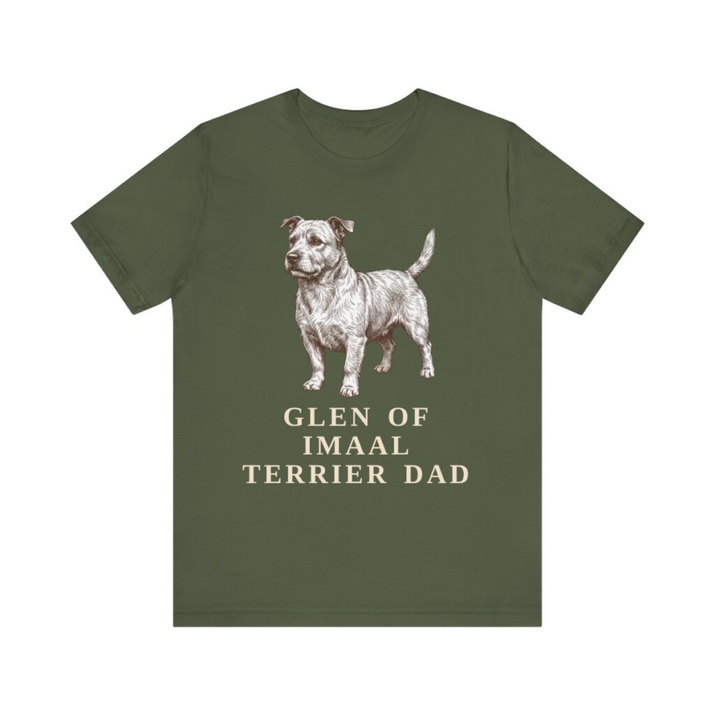Glen of Imaal Terrier Dad Shirt, Vintage Dog Sketch Tee, Dog Dad Gift