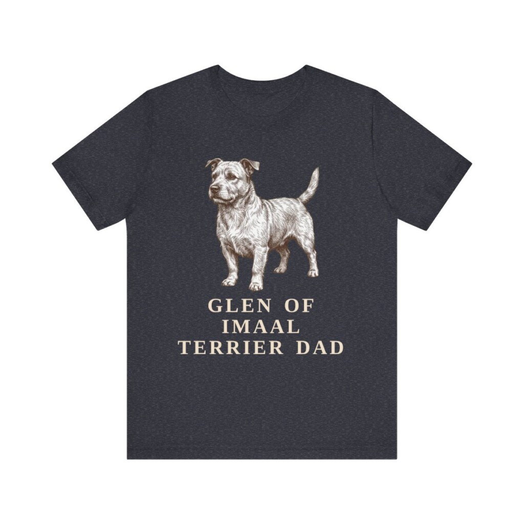 Glen of Imaal Terrier Dad Shirt, Vintage Dog Sketch Tee, Dog Dad Gift