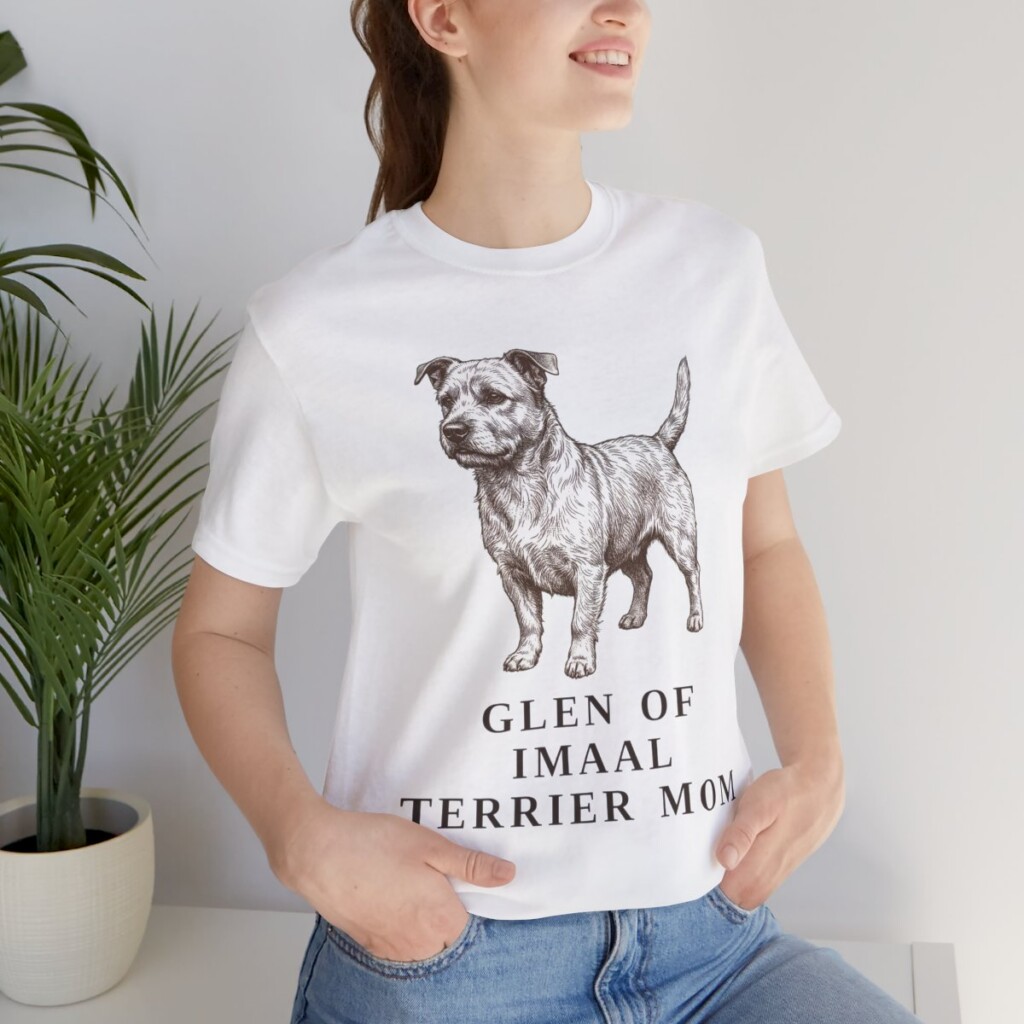 Glen of Imaal Terrier Mom Shirt, Vintage Dog Sketch Tee, Dog Mom Gift