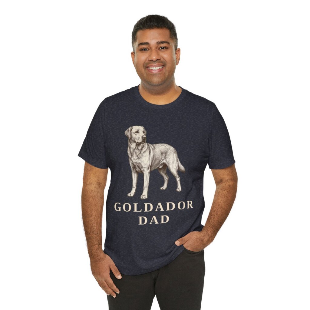 Goldador Dad Shirt, Vintage Dog Sketch Tee, Dog Dad Gift Goldador Dad Shirt, Vintage Dog Sketch Tee, Dog Dad Gift