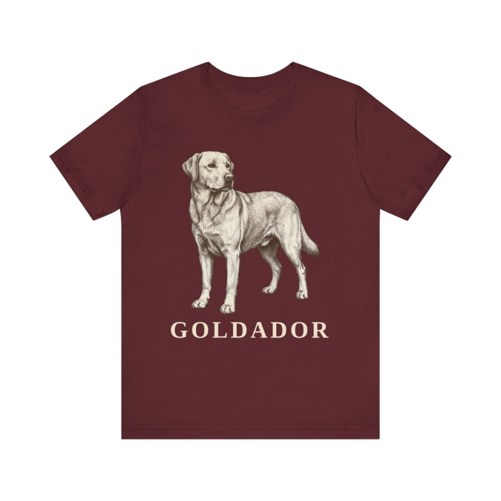 Goldador Lover Shirt, Vintage Dog Sketch Tee, Dog Lover Gift