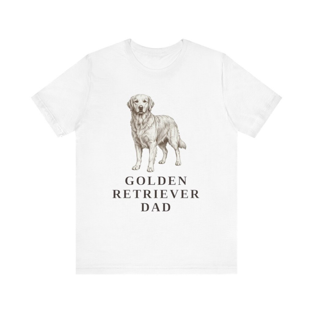 Golden Retriever Dad Shirt, Vintage Dog Sketch Tee, Dog Dad Gift Golden Retriever Dad Shirt, Vintage Dog Sketch Tee, Dog Dad Gift