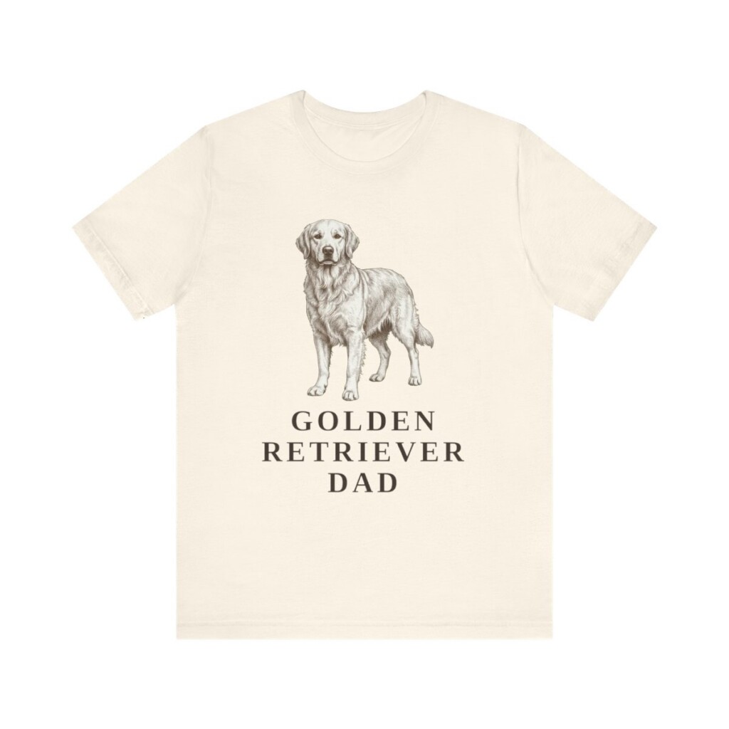 Golden Retriever Dad Shirt, Vintage Dog Sketch Tee, Dog Dad Gift Golden Retriever Dad Shirt, Vintage Dog Sketch Tee, Dog Dad Gift