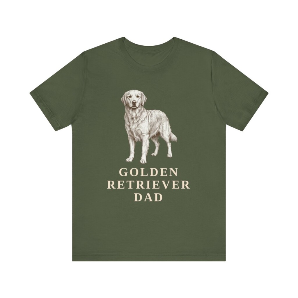 Golden Retriever Dad Shirt, Vintage Dog Sketch Tee, Dog Dad Gift Golden Retriever Dad Shirt, Vintage Dog Sketch Tee, Dog Dad Gift
