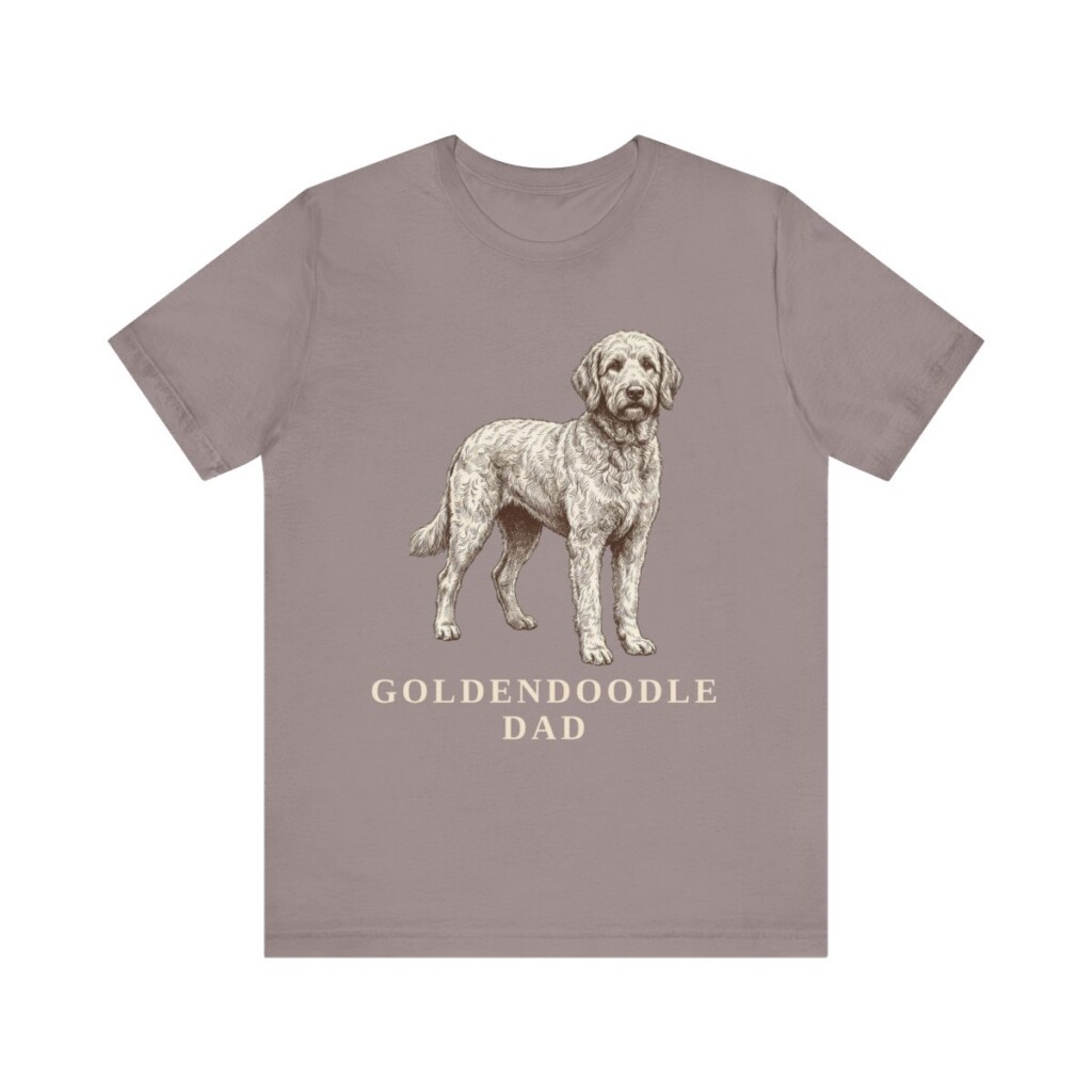 Goldendoodle Dad Shirt, Vintage Dog Sketch Tee, Dog Dad Gift