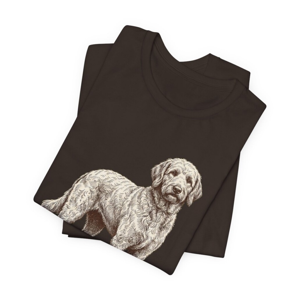 Goldendoodle Dad Shirt, Vintage Dog Sketch Tee, Dog Dad Gift