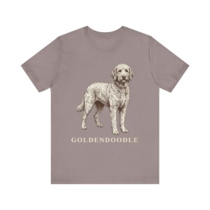 Goldendoodle Lover Shirt, Vintage Dog Sketch Tee, Dog Lover Gift