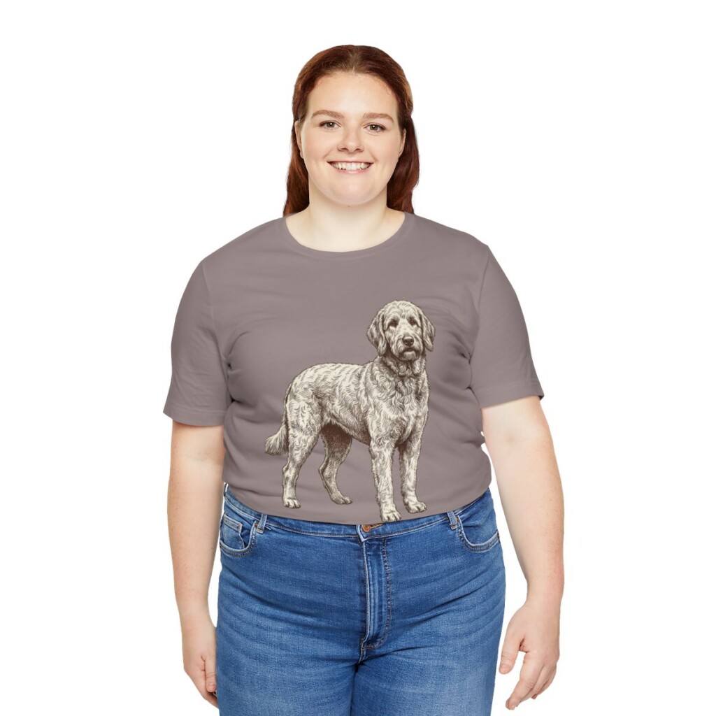 Goldendoodle Lover Shirt, Vintage Dog Sketch Tee, Dog Lover Gift