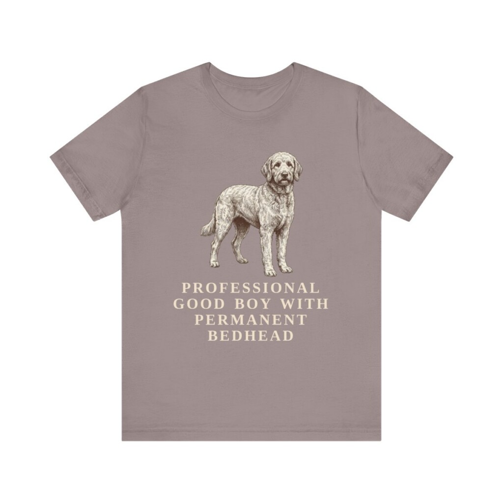 Goldendoodle Humor Shirt, Vintage Dog Sketch Tee, Dog Humor Gift