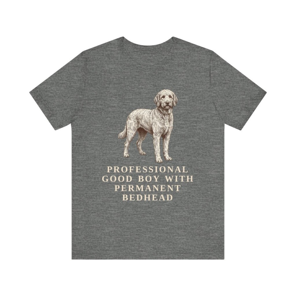 Goldendoodle Humor Shirt, Vintage Dog Sketch Tee, Dog Humor Gift