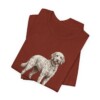 Goldendoodle Humor Shirt, Vintage Dog Sketch Tee, Dog Humor Gift