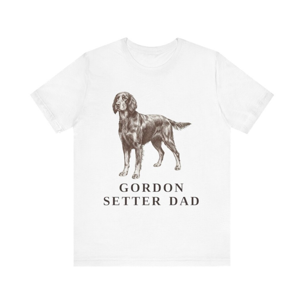 Gordon Setter Dad Shirt, Vintage Dog Sketch Tee, Dog Dad Gift