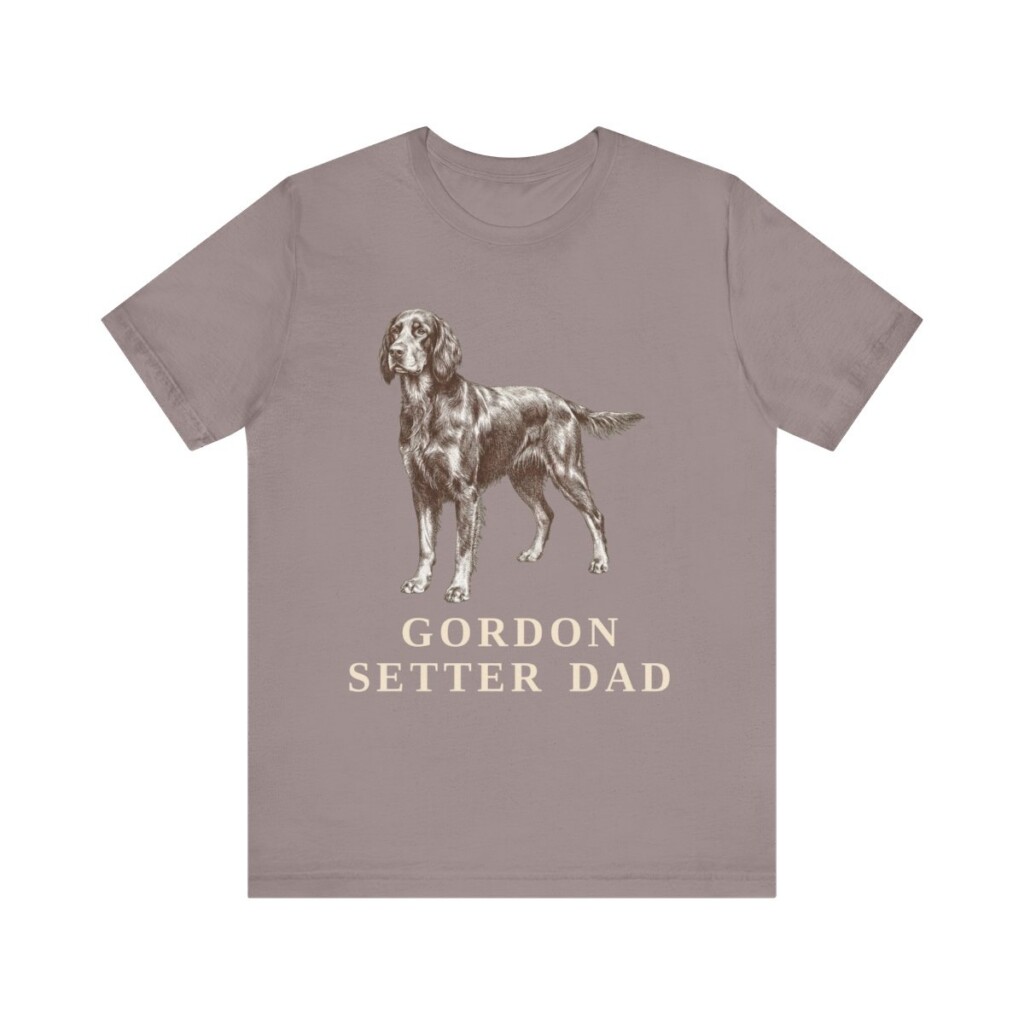 Gordon Setter Dad Shirt, Vintage Dog Sketch Tee, Dog Dad Gift
