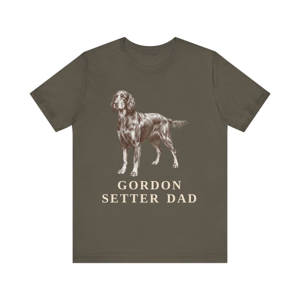 Gordon Setter Dad Shirt, Vintage Dog Sketch Tee, Dog Dad Gift