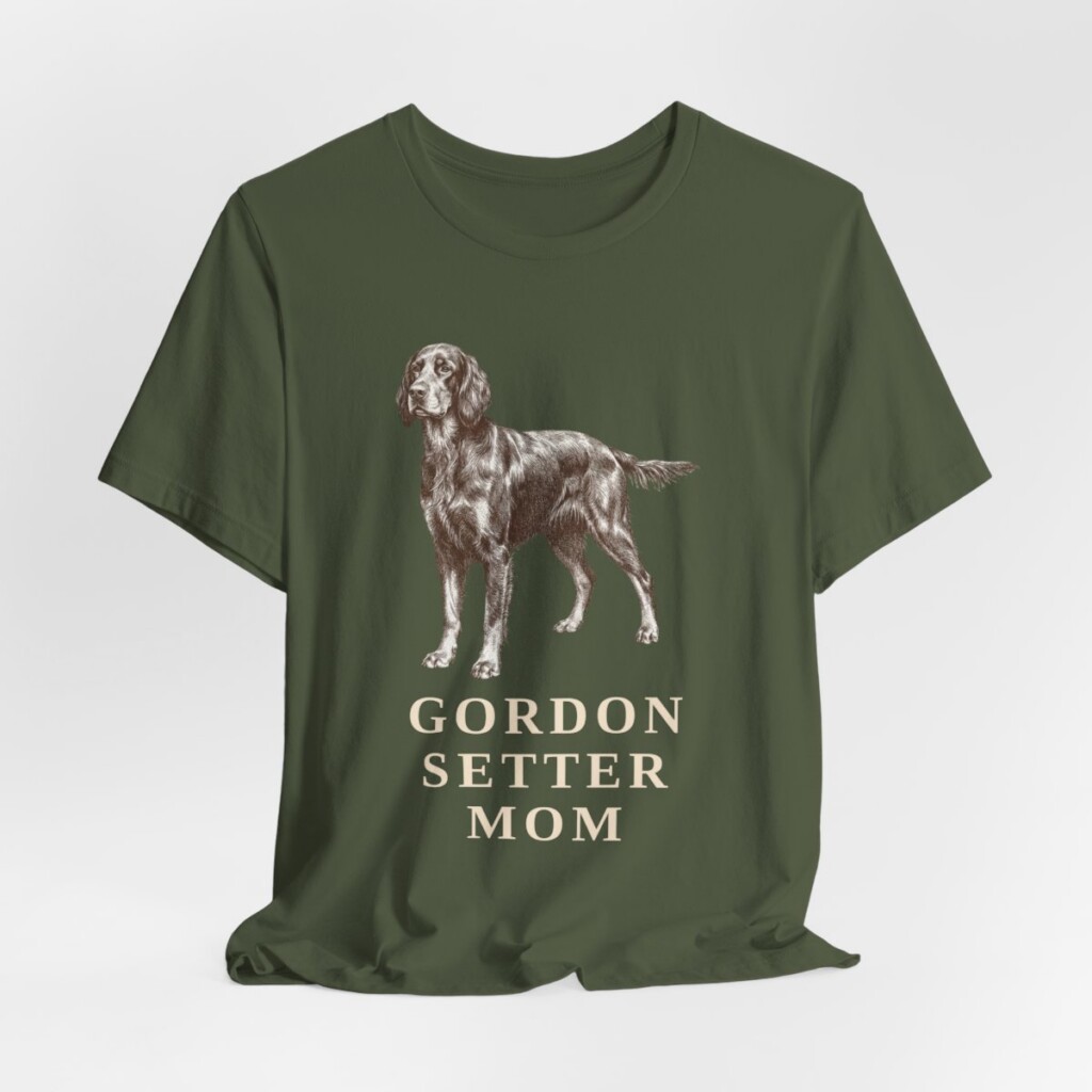 Gordon Setter Mom Shirt, Vintage Dog Sketch Tee, Dog Mom Gift Gordon Setter Mom Shirt, Vintage Dog Sketch Tee, Dog Mom Gift