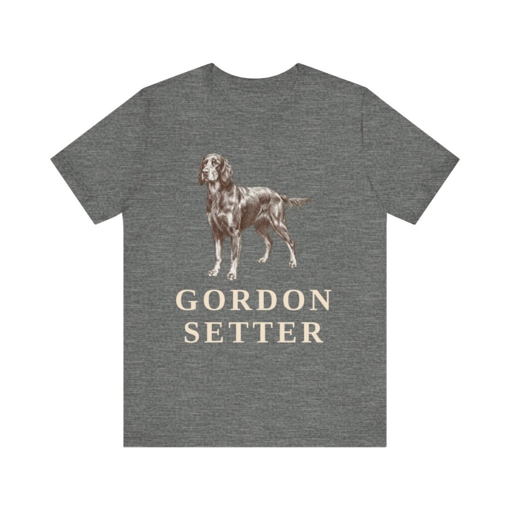 Gordon Setter Lover Shirt, Vintage Dog Sketch Tee, Dog Lover Gift